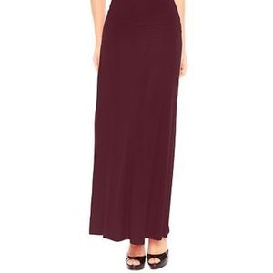 Maroon Maxi Skirt
